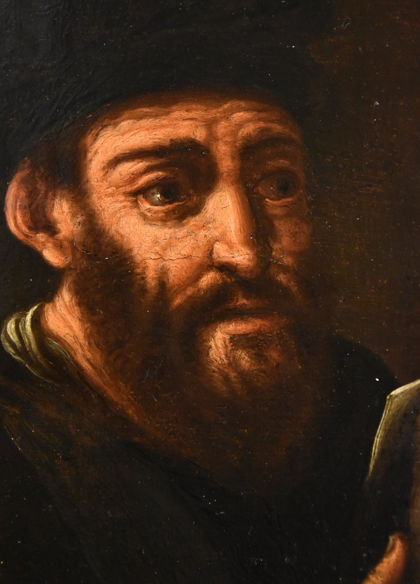 Ritratto dell'alchimista Morieno Romano, Pittore manierista fiammingo XVII secolo-photo-1