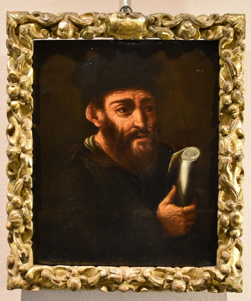 Ritratto dell'alchimista Morieno Romano, Pittore manierista fiammingo XVII secolo