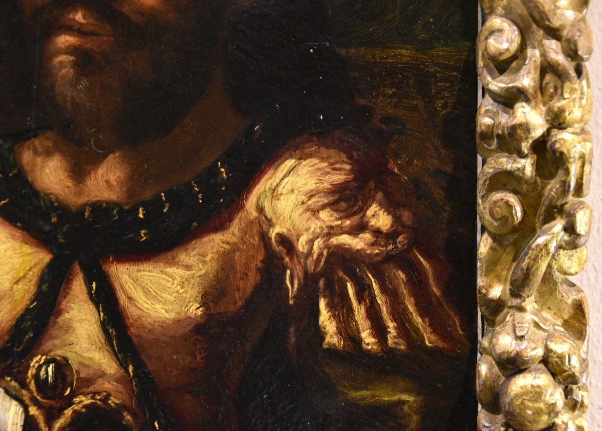 Ritratto dell'alchimista Geber, Pittore manierista fiammingo XVII secolo-photo-3