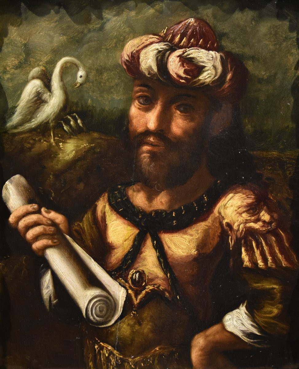 Ritratto dell'alchimista Geber, Pittore manierista fiammingo XVII secolo-photo-7