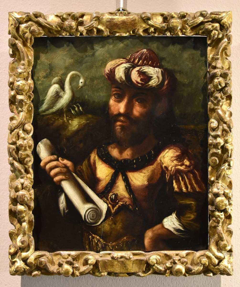 Ritratto dell'alchimista Geber, Pittore manierista fiammingo XVII secolo