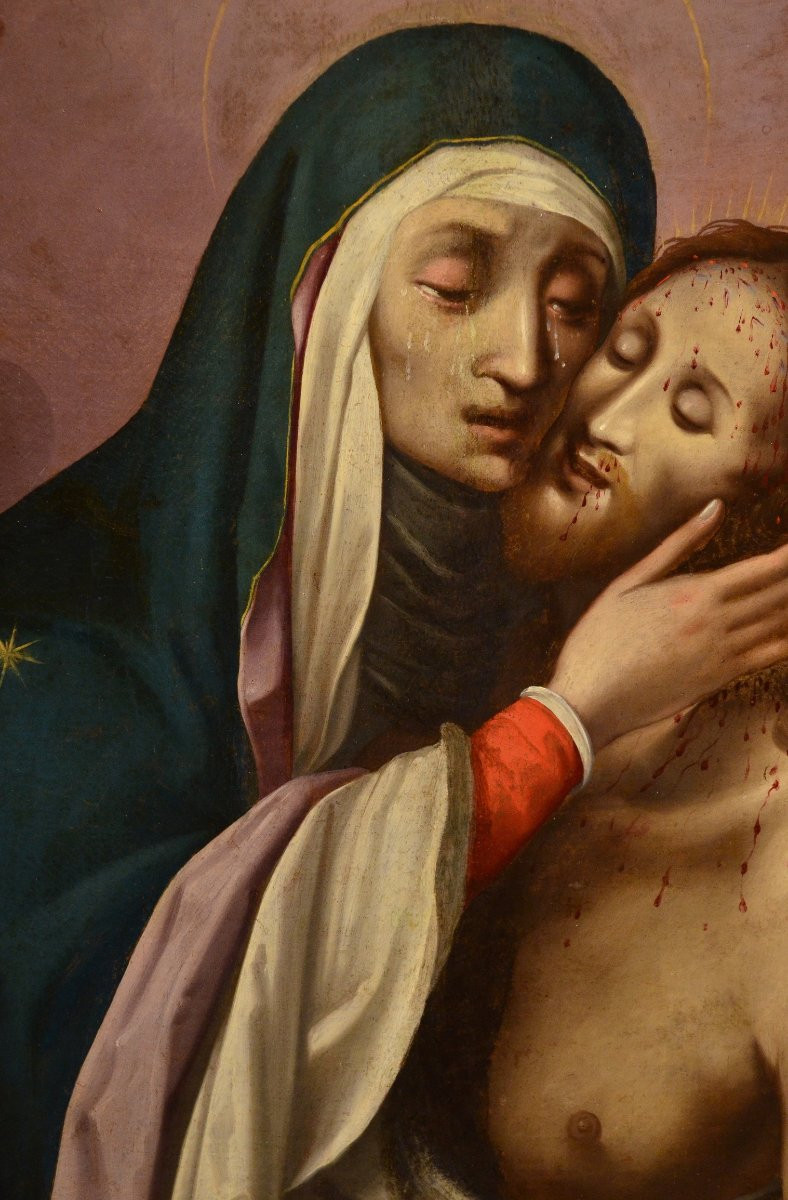 La Pietà con due cherubini,  Scipione Pulzone (Gaeta 1550 - Rome 1598)  entourage de-photo-3