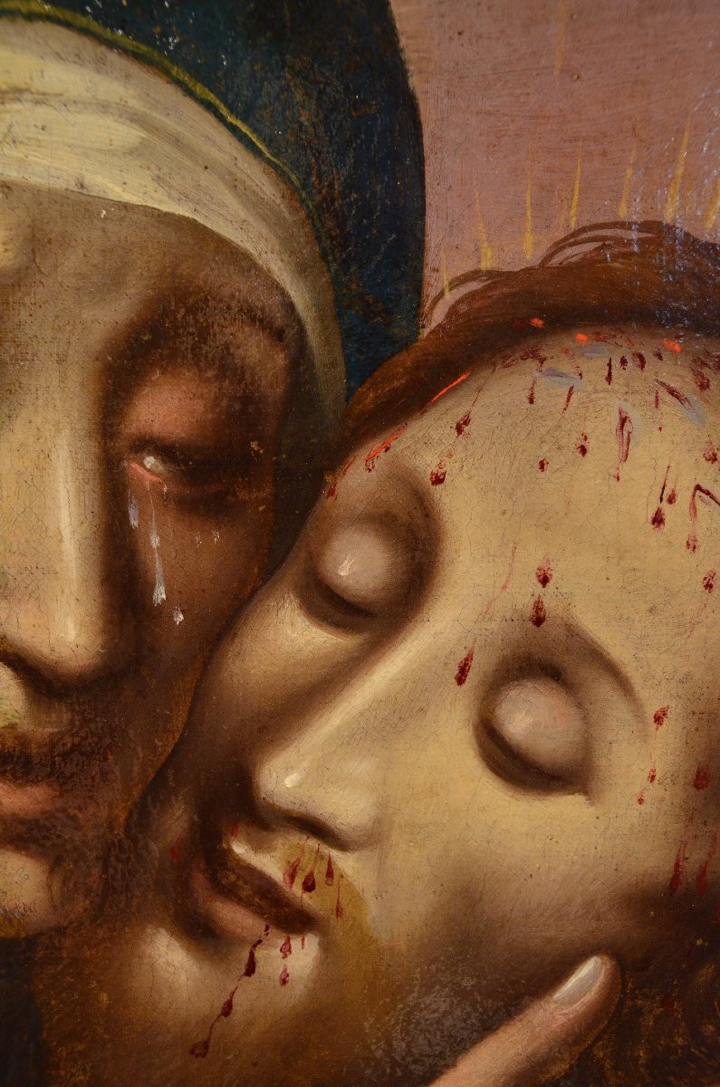 La Pietà con due cherubini,  Scipione Pulzone (Gaeta 1550 - Rome 1598)  entourage de-photo-7
