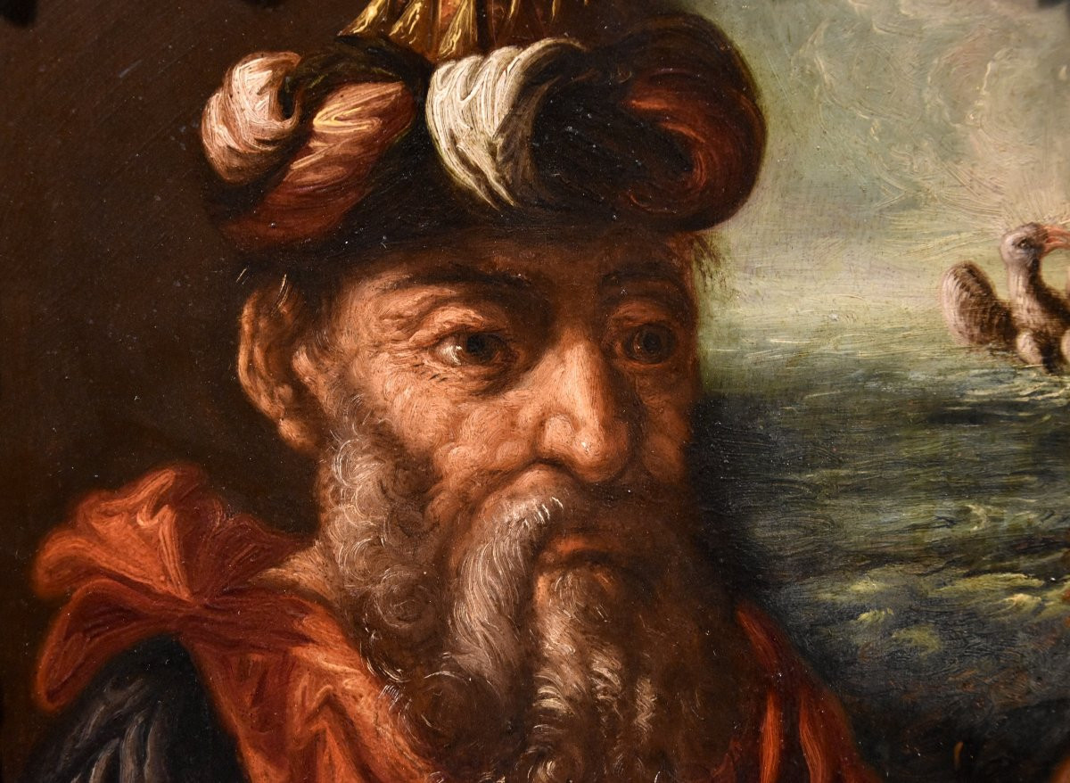 Ritratto dell'alchimista Ermete, Pittore manierista fiammingo XVII secolo-photo-5