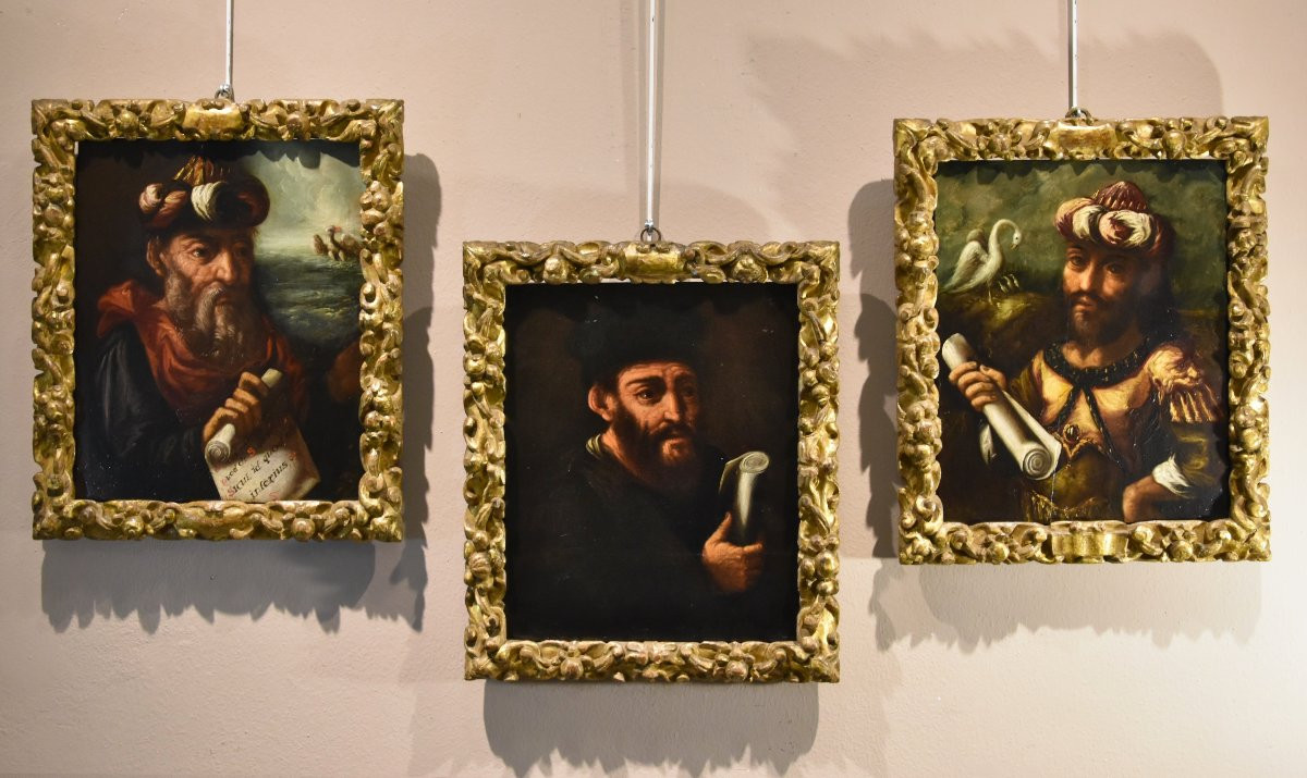 Ritratto dell'alchimista Ermete, Pittore manierista fiammingo XVII secolo-photo-6