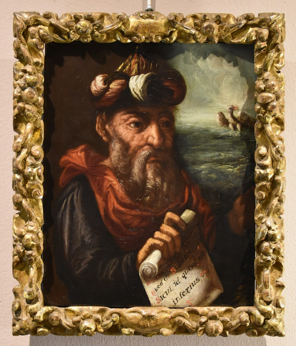 Ritratto dell'alchimista Ermete, Pittore manierista fiammingo XVII secolo