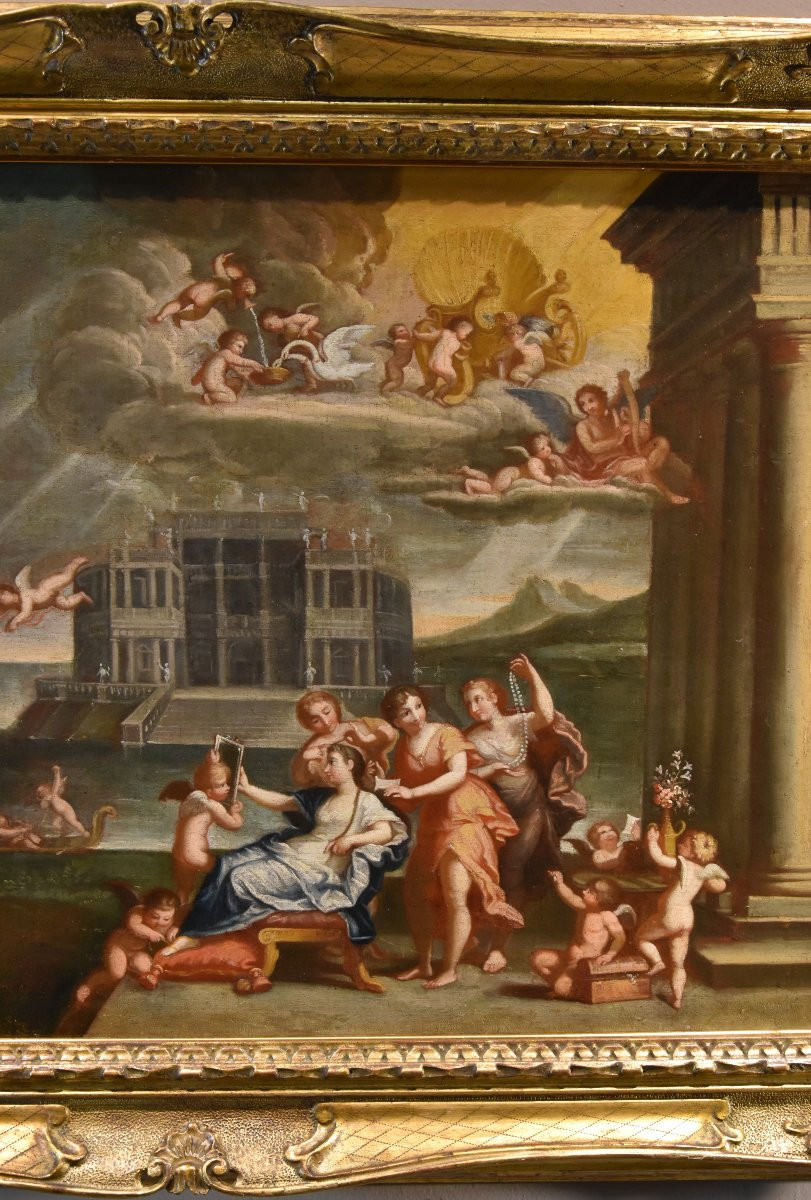 La Toeletta di Venere  Francesco Albani (Bologna 1578 - 1660) Seguace di-photo-1
