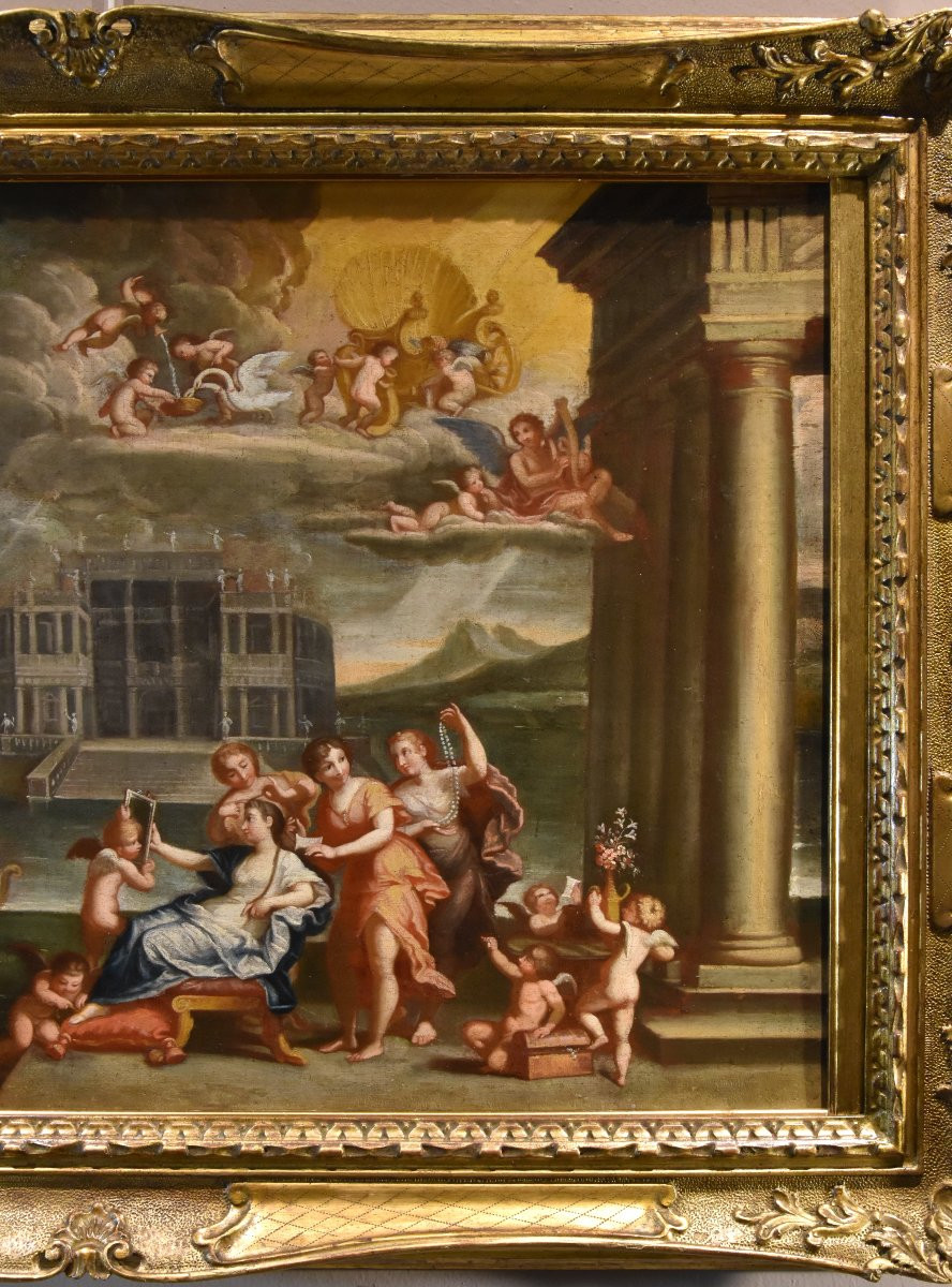 La Toeletta di Venere  Francesco Albani (Bologna 1578 - 1660) Seguace di-photo-2