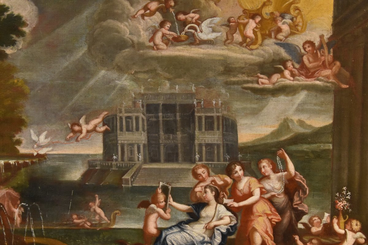 La Toeletta di Venere  Francesco Albani (Bologna 1578 - 1660) Seguace di-photo-4