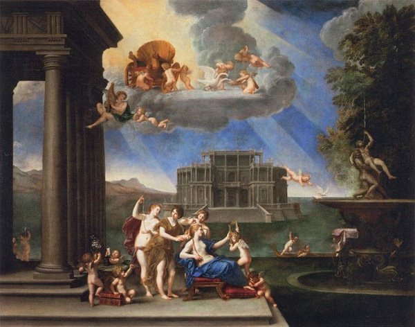 La Toeletta di Venere  Francesco Albani (Bologna 1578 - 1660) Seguace di-photo-7