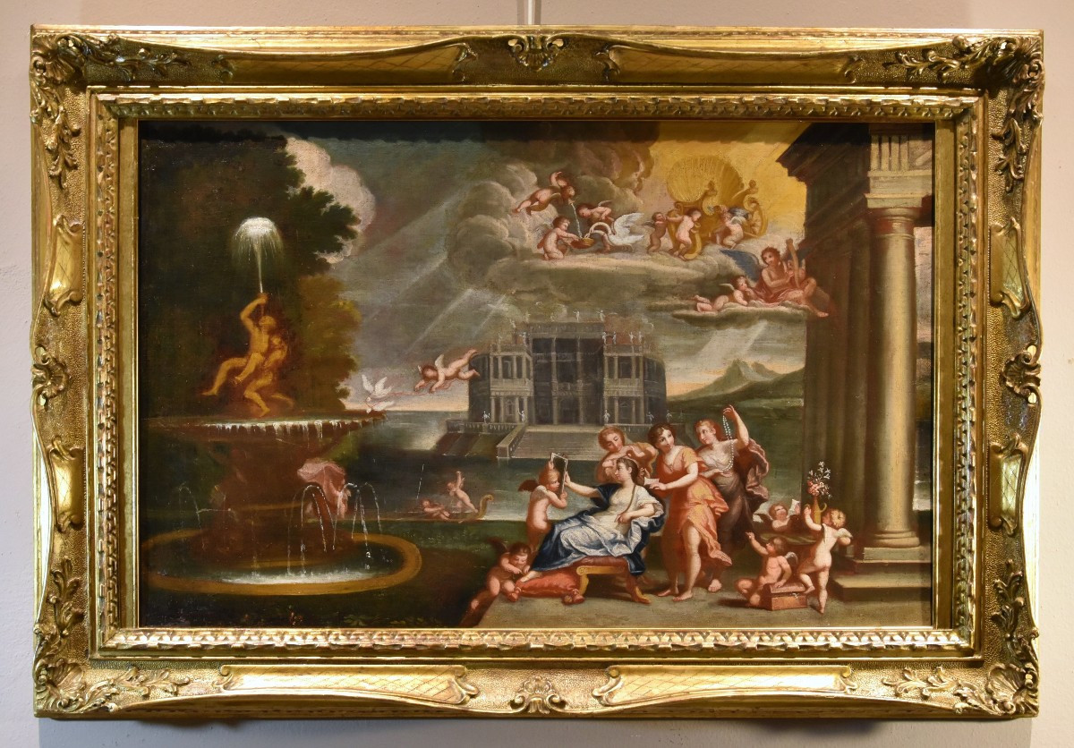 La Toeletta di Venere  Francesco Albani (Bologna 1578 - 1660) Seguace di