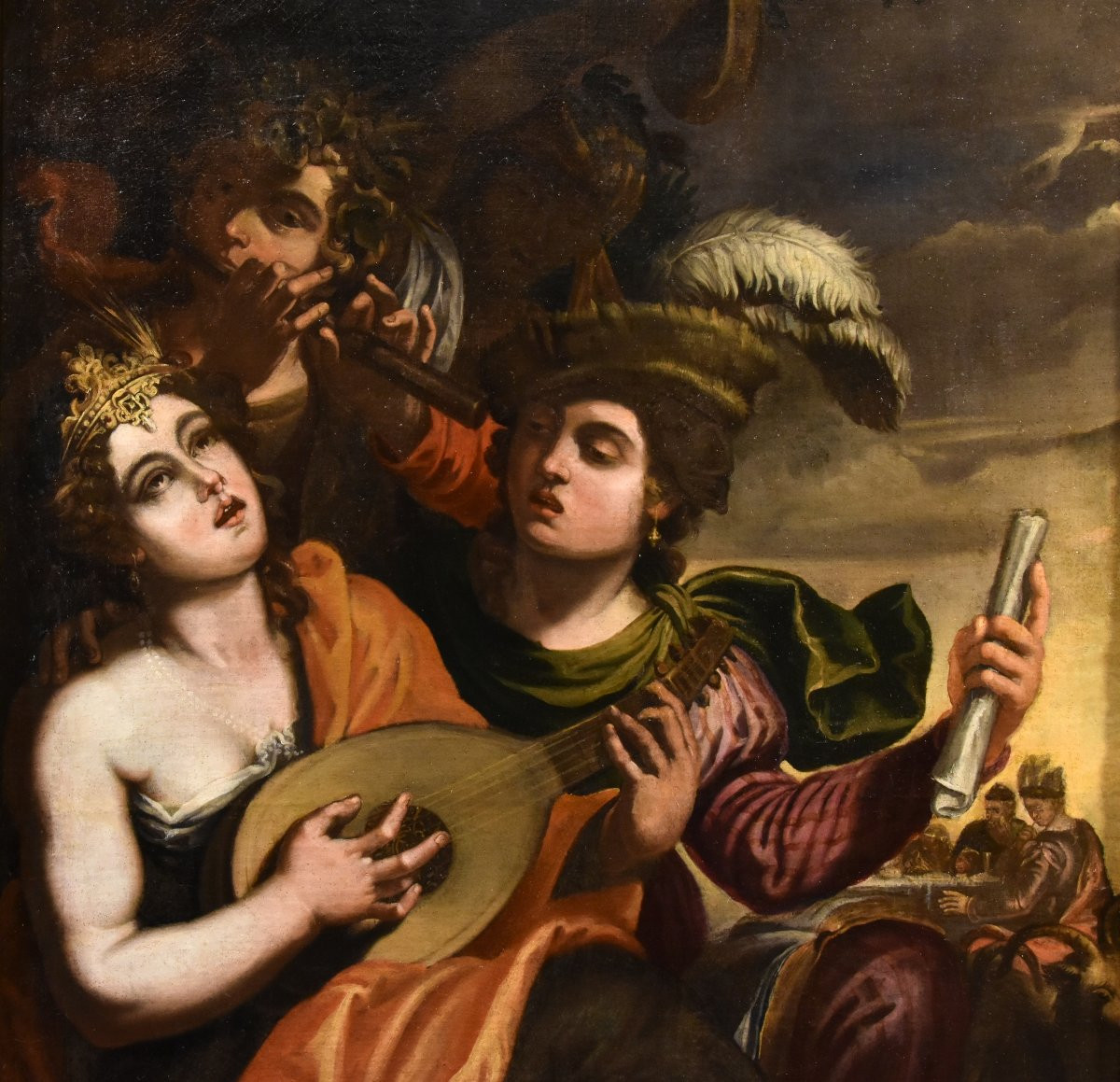 Enea e la regina Didone, Attribuito a Pseudo-Caroselli (Roma, attivo c.a 1630/1650)-photo-2