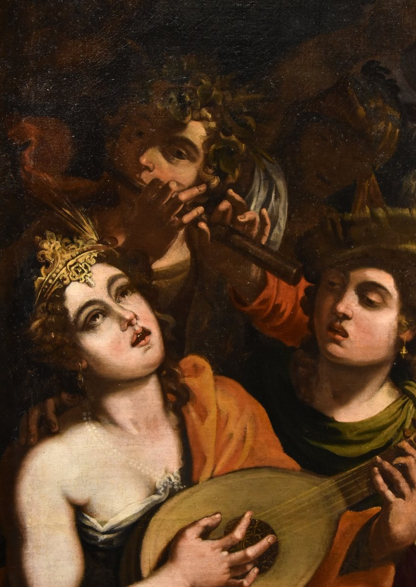 Enea e la regina Didone, Attribuito a Pseudo-Caroselli (Roma, attivo c.a 1630/1650)-photo-1