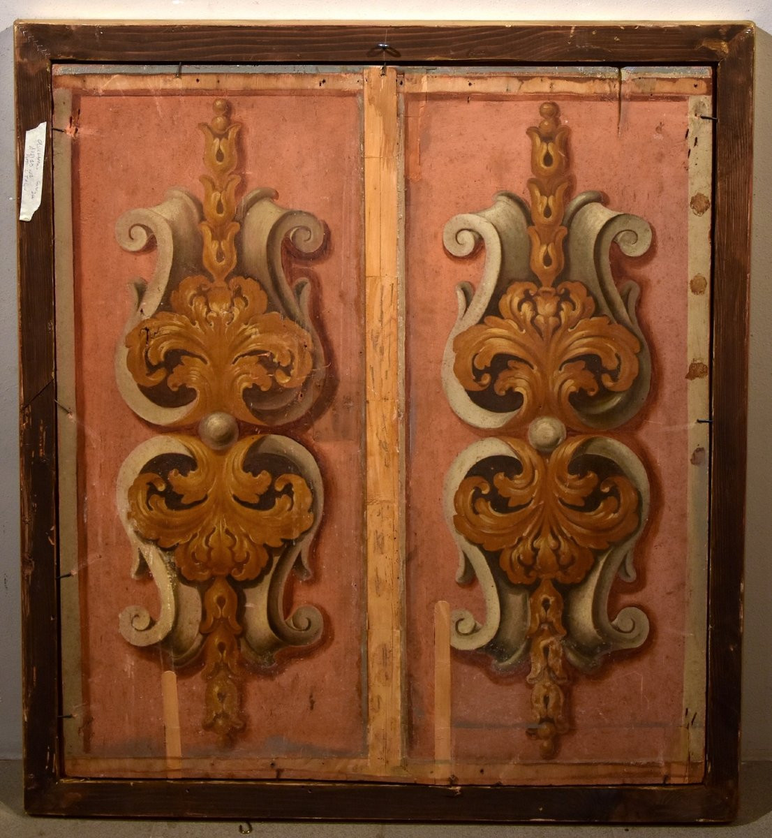 Coppia di angeli con festone floreale, Carlo Maratta (Camerano, 1625 - Roma, 1713) Bottega di -photo-5