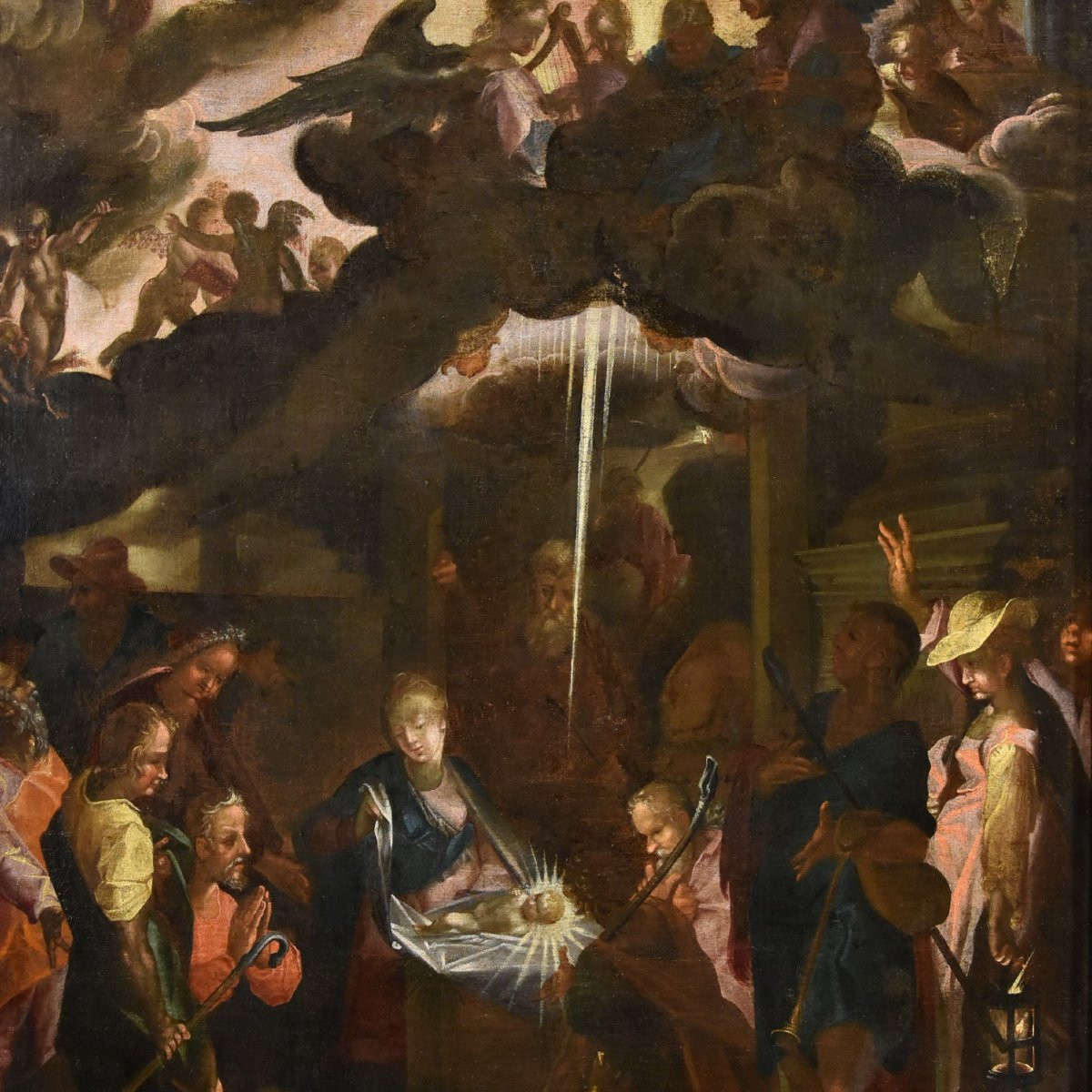 Bartholomäus Spranger (Anversa, 1546 – Praga, 1611), L’adorazione dei pastori-photo-3