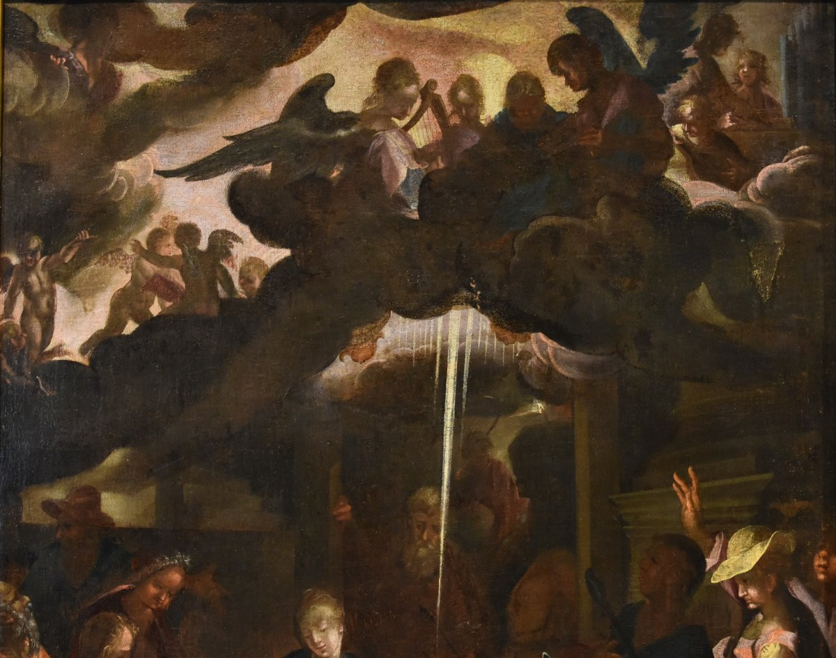 Bartholomäus Spranger (Anversa, 1546 – Praga, 1611), L’adorazione dei pastori-photo-4