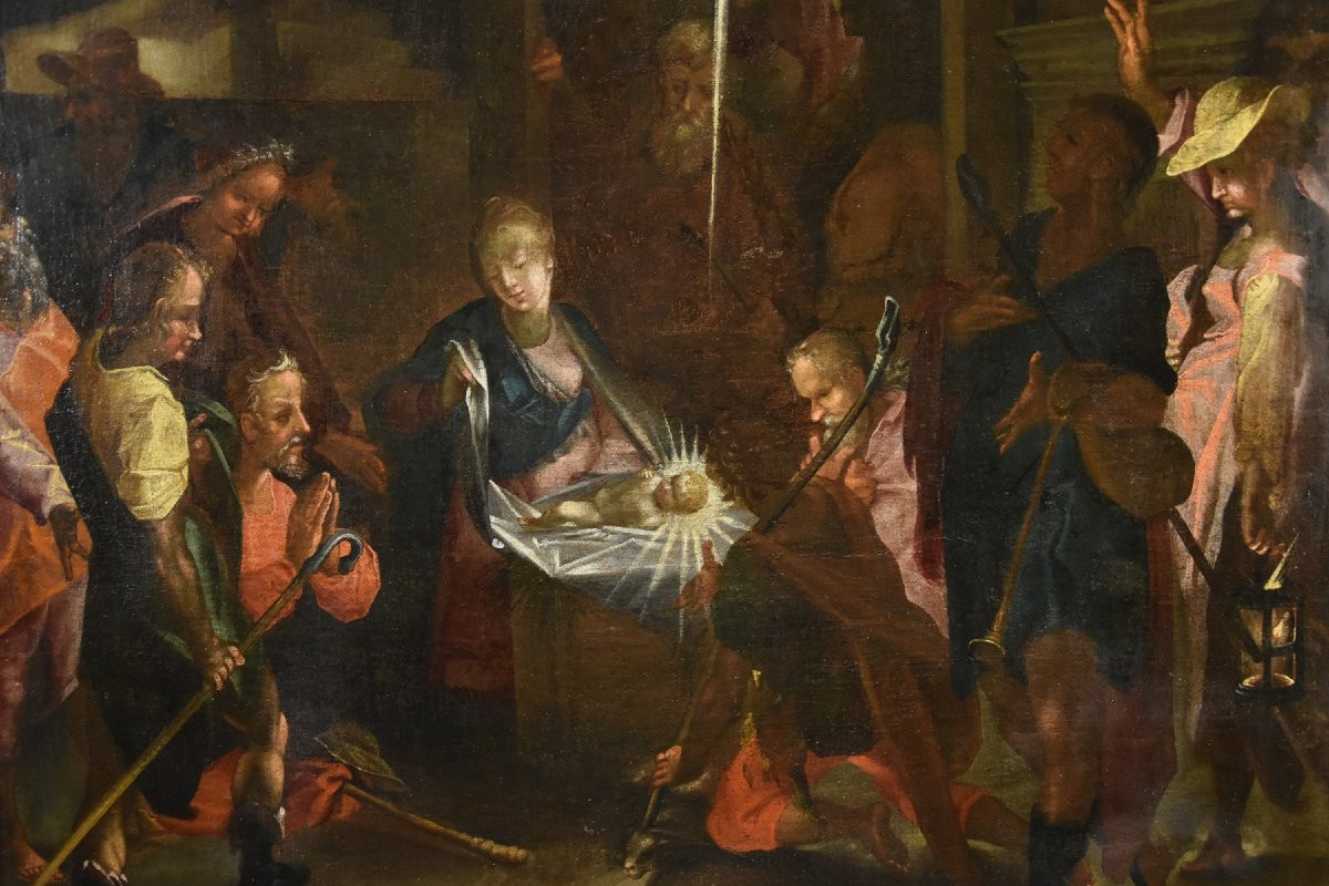 Bartholomäus Spranger (Anversa, 1546 – Praga, 1611), L’adorazione dei pastori-photo-3