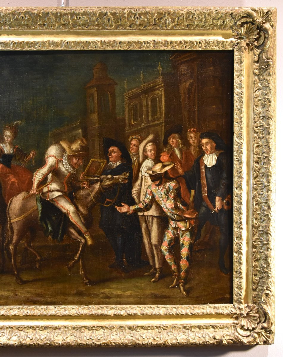 Carnevale a Venezia con arlecchino, Marco Marcola (Verona, 1711 - 1780)-photo-2