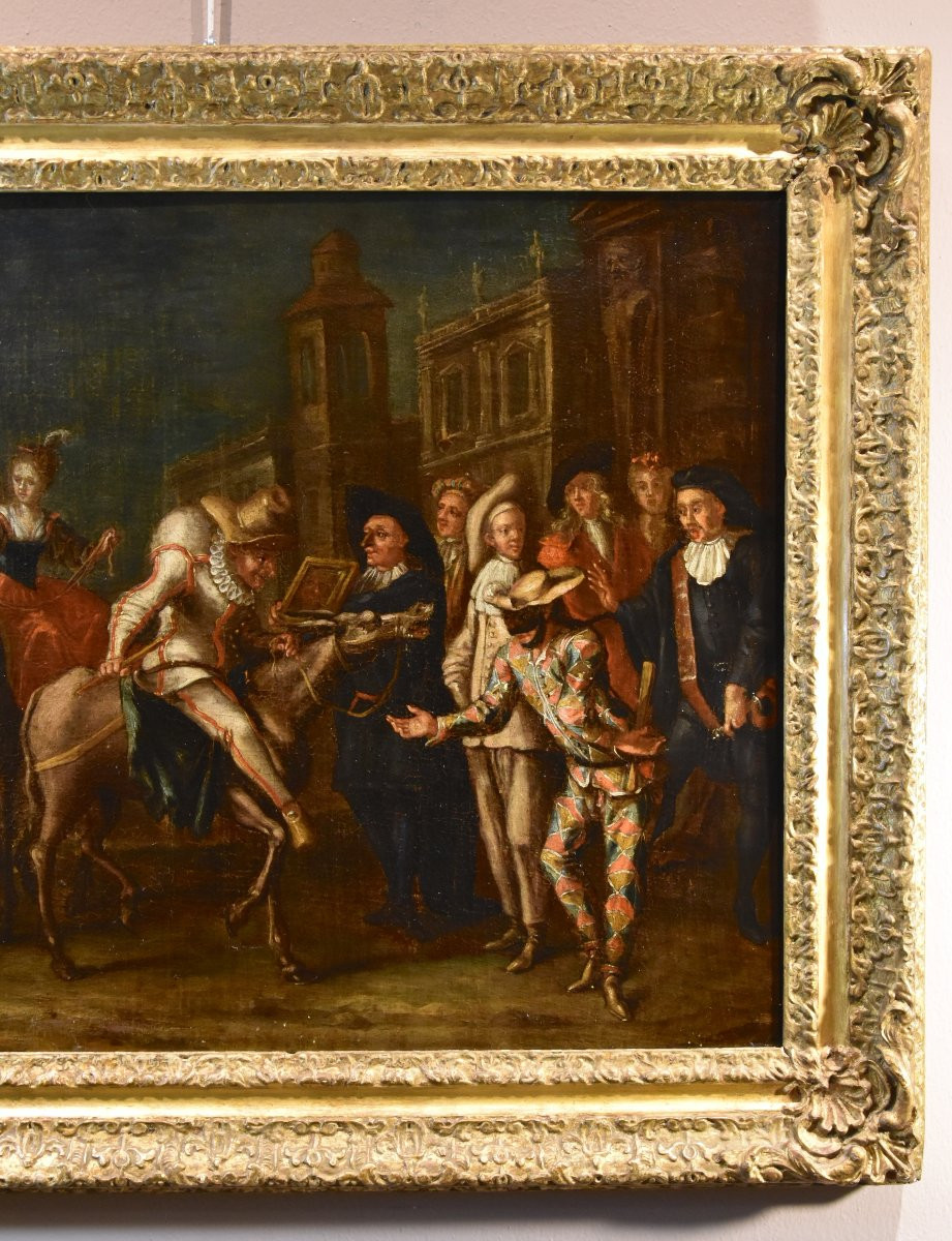 Carnevale a Venezia con arlecchino, Marco Marcola (Verona, 1711 - 1780)-photo-3