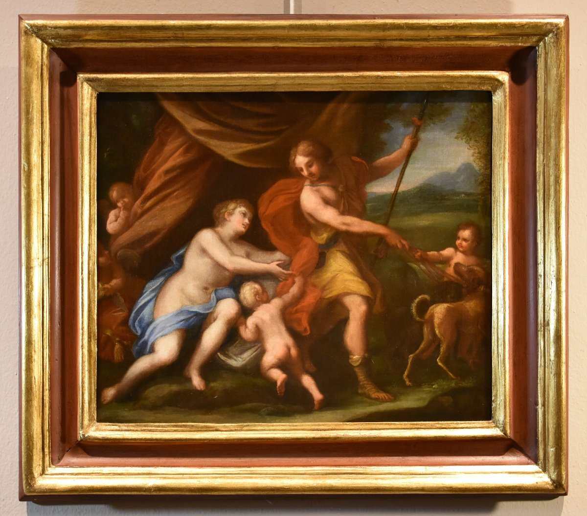 Giuseppe Bartolomeo Chiari (Roma 1654–1727), Venere con Adone e Cupido-photo-2