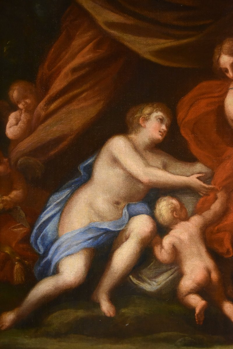 Giuseppe Bartolomeo Chiari (Roma 1654–1727), Venere con Adone e Cupido-photo-3