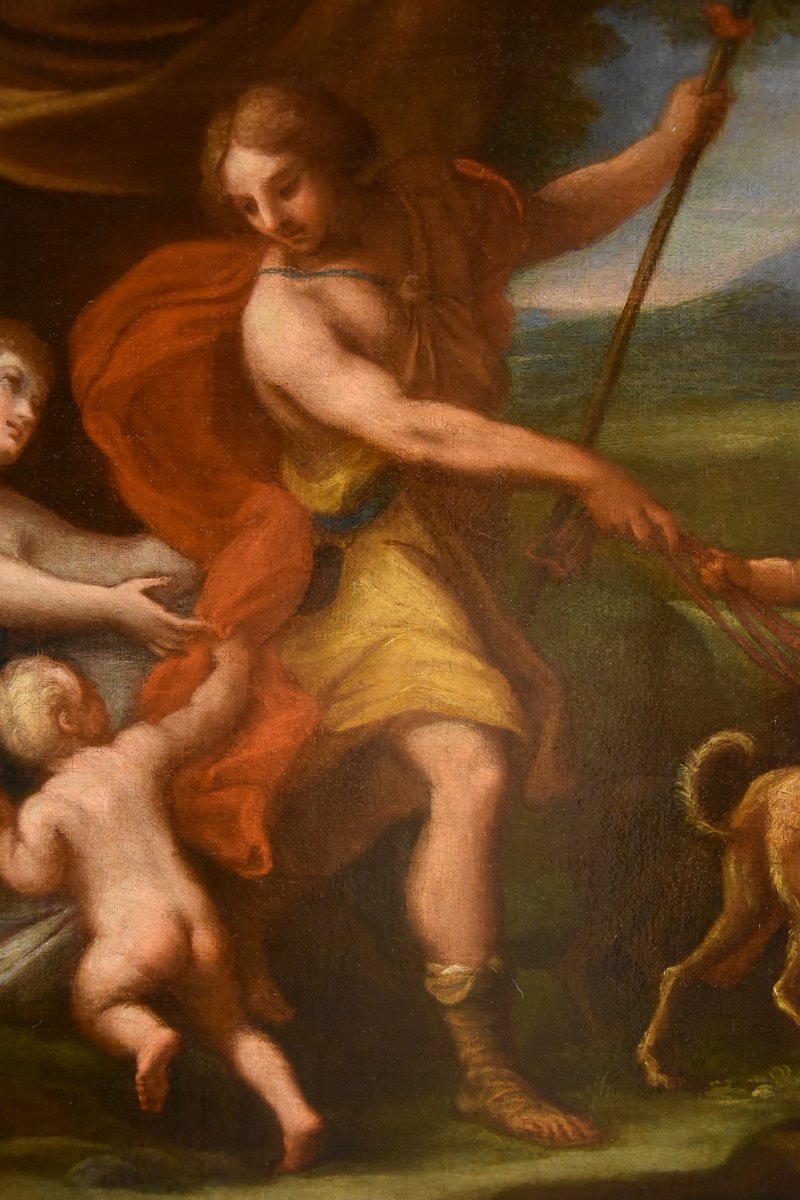 Giuseppe Bartolomeo Chiari (Roma 1654–1727), Venere con Adone e Cupido-photo-4
