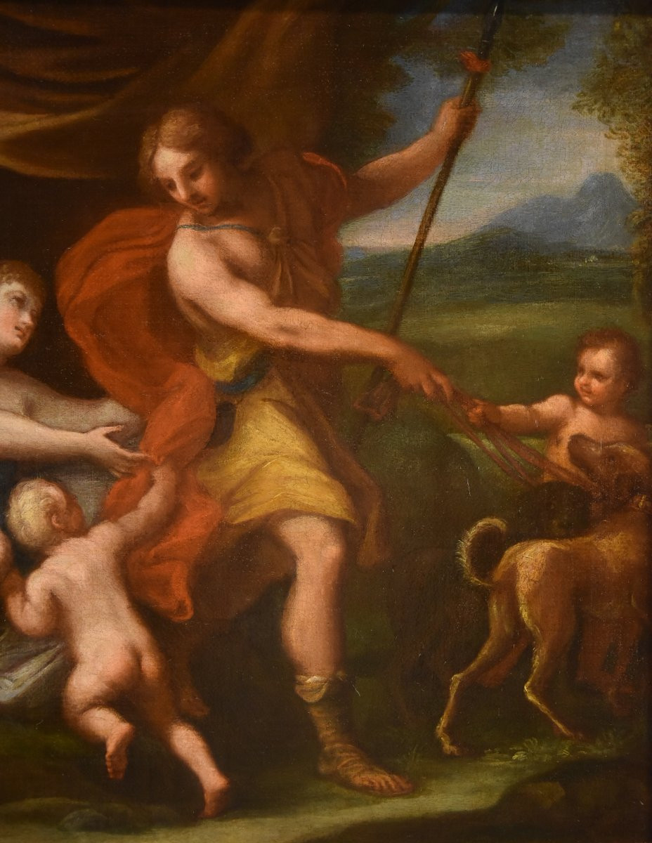Giuseppe Bartolomeo Chiari (Roma 1654–1727), Venere con Adone e Cupido-photo-1