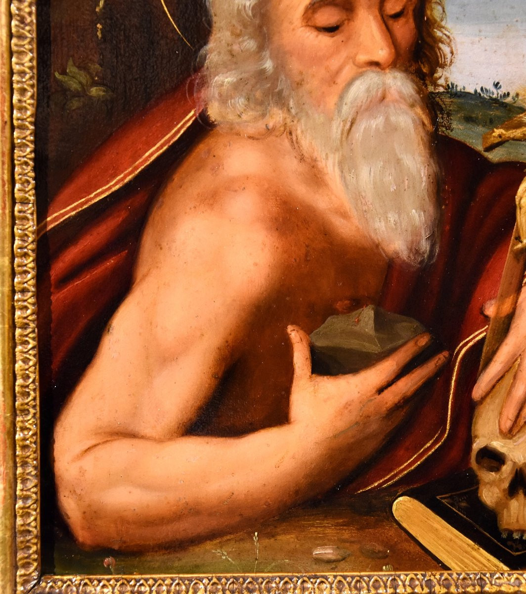 Ramino raffigurante 'San Girolamo', cerchia Giuseppe Mazzuoli (Ferrara 1536-1589)-photo-4
