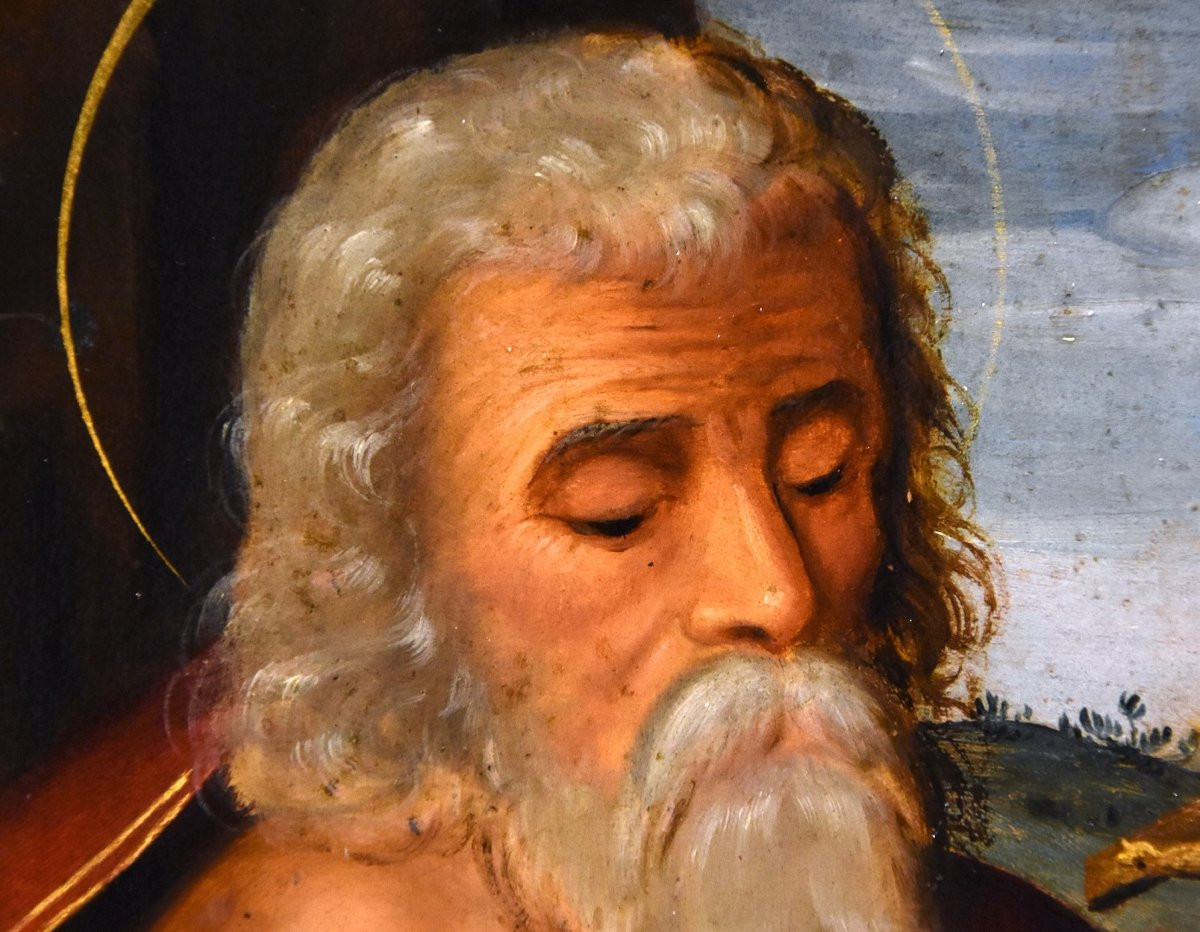 Ramino raffigurante 'San Girolamo', cerchia Giuseppe Mazzuoli (Ferrara 1536-1589)-photo-2