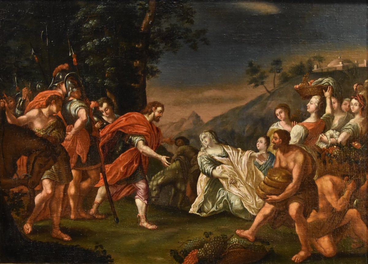 Re David incontra Abigail, Nicolas Vleughels (Parigi, 1668 - Roma, 1737)-photo-2