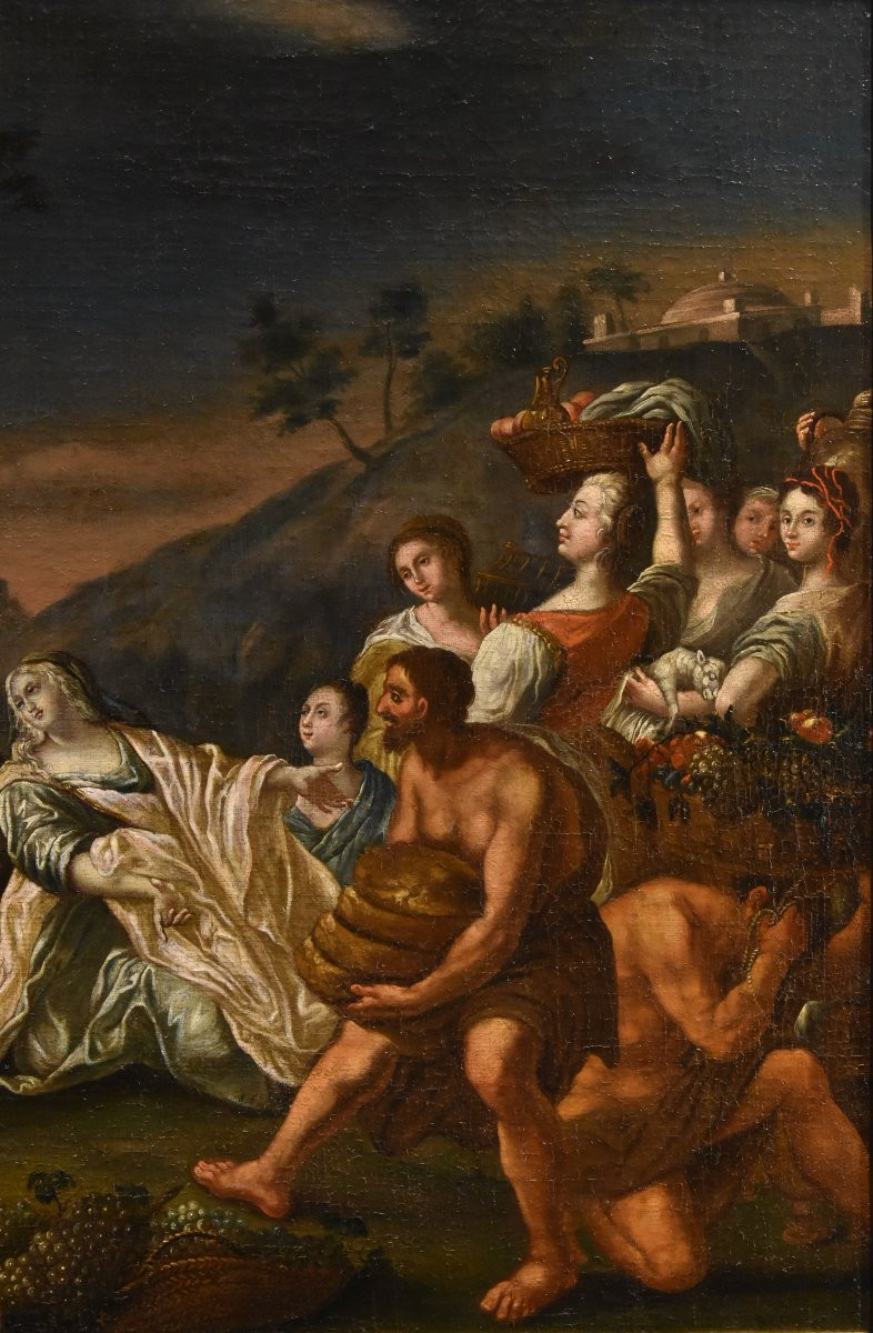 Re David incontra Abigail, Nicolas Vleughels (Parigi, 1668 - Roma, 1737)-photo-2