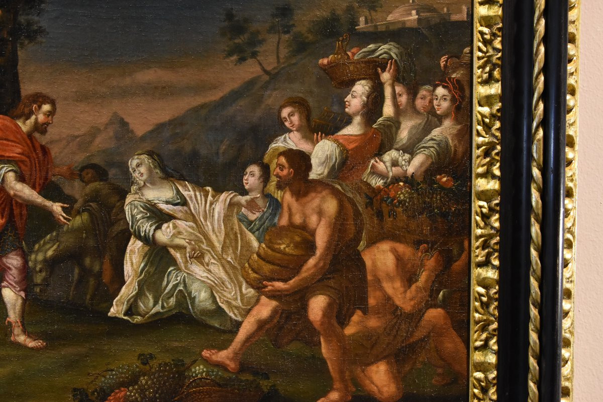Re David incontra Abigail, Nicolas Vleughels (Parigi, 1668 - Roma, 1737)-photo-3