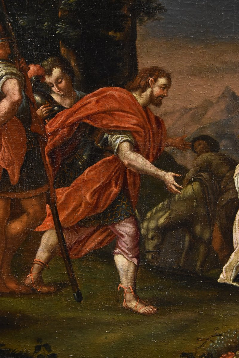 Re David incontra Abigail, Nicolas Vleughels (Parigi, 1668 - Roma, 1737)-photo-4
