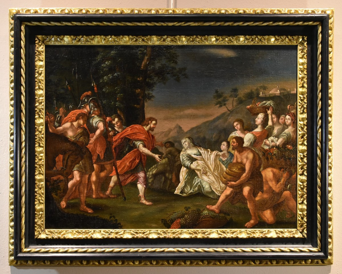 Re David incontra Abigail, Nicolas Vleughels (Parigi, 1668 - Roma, 1737)