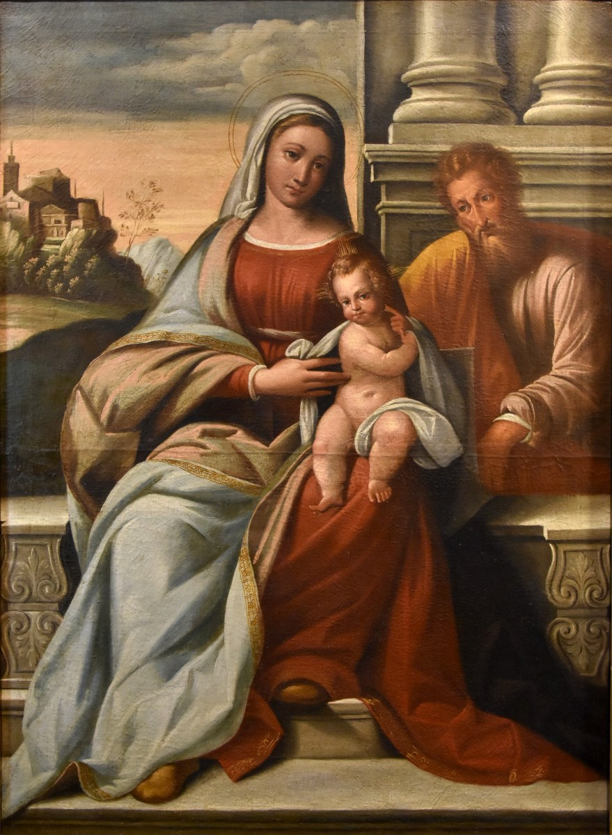 Madonna con Bambino e San Giuseppe, Benvenuto Tisi il Garofalo (Garofalo 1476 - Ferrara 1559)