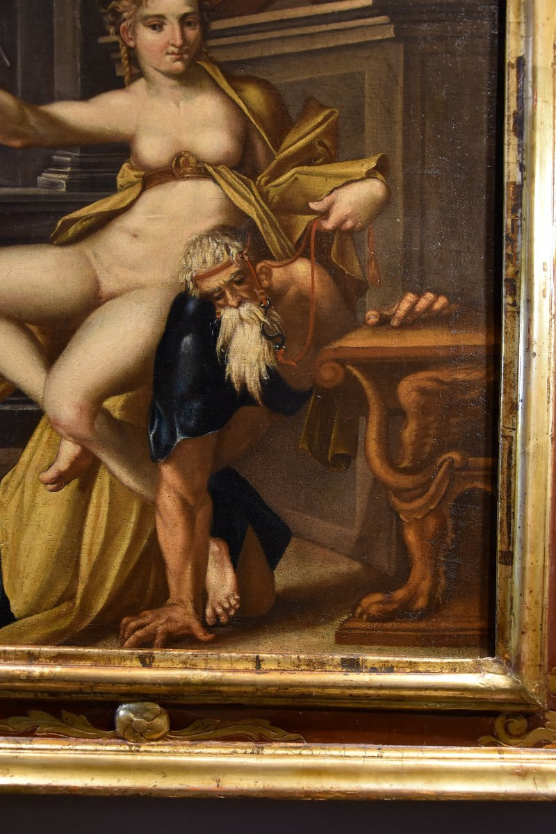 Aristotele e Fillide, Bartholomäus Spranger (Anversa, 1546 – Praga, 1611) Bottega-photo-4