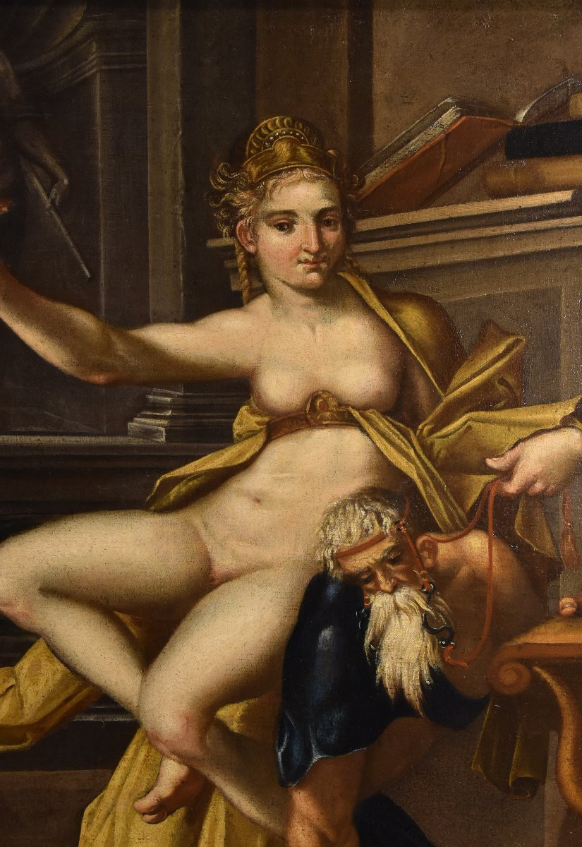 Aristotele e Fillide, Bartholomäus Spranger (Anversa, 1546 – Praga, 1611) Bottega-photo-6