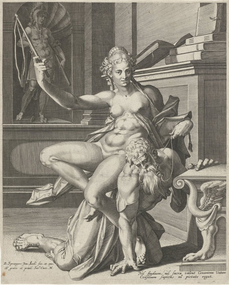 Aristotele e Fillide, Bartholomäus Spranger (Anversa, 1546 – Praga, 1611) Bottega-photo-7