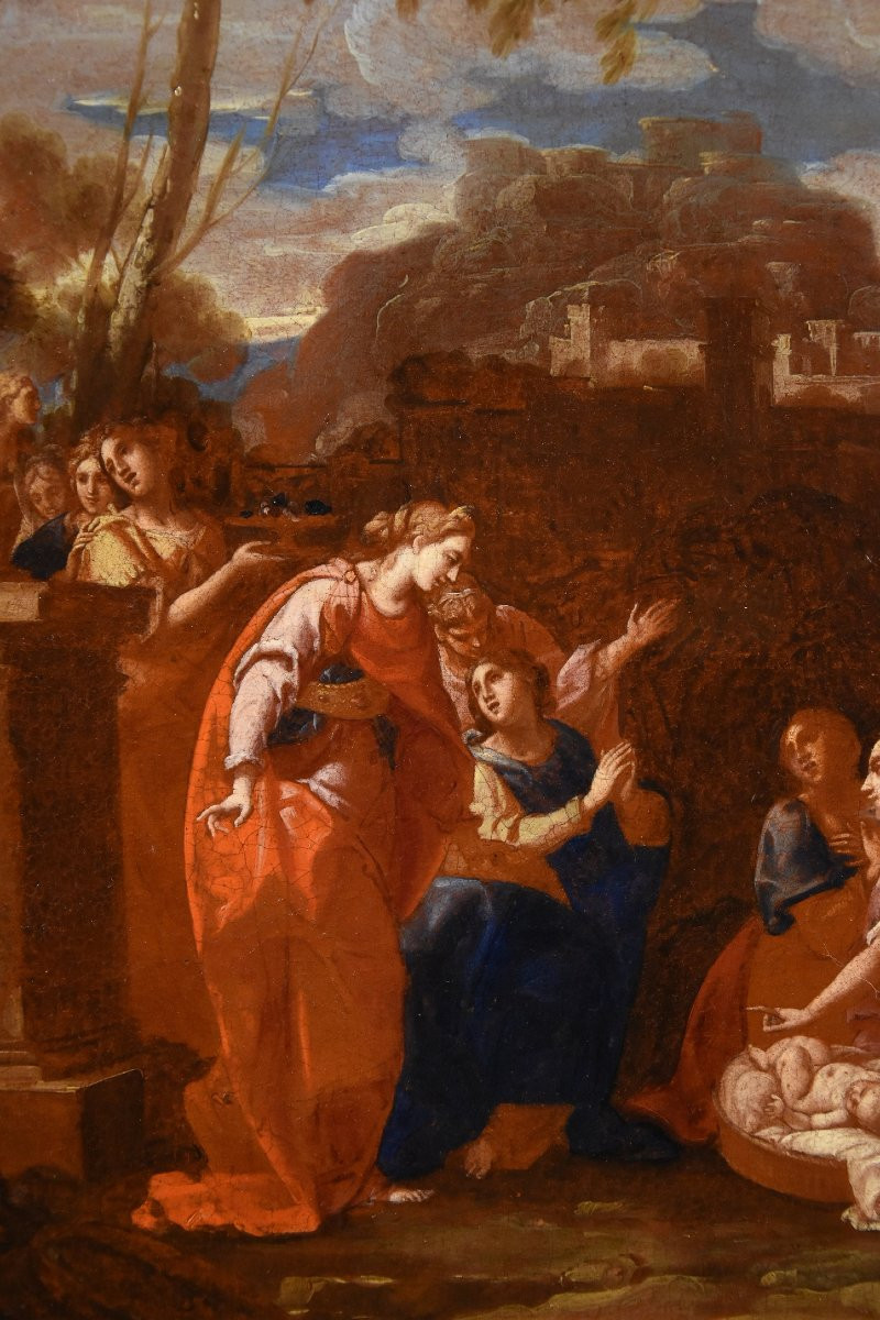 Mosè salvato dalle acque, Nicolas Poussin (Les Andelys 1594 - Roma 1665) Bottega-photo-1