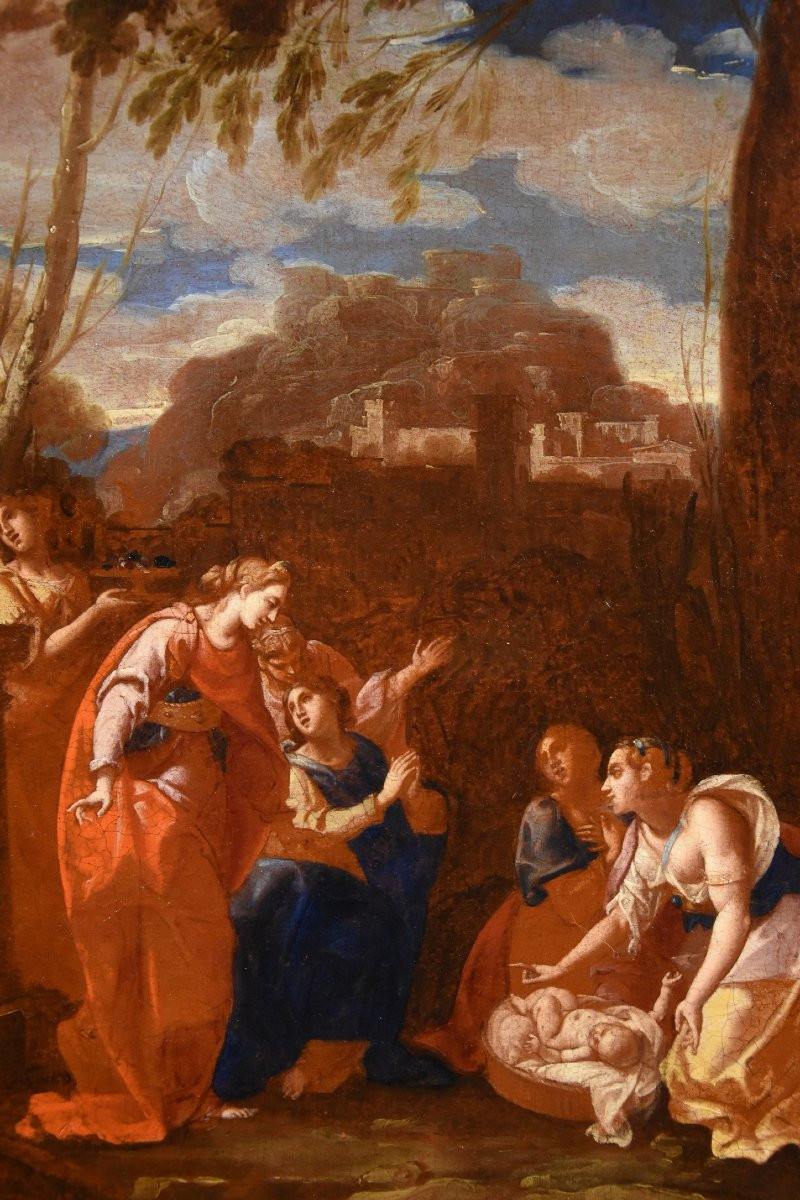 Mosè salvato dalle acque, Nicolas Poussin (Les Andelys 1594 - Roma 1665) Bottega-photo-4