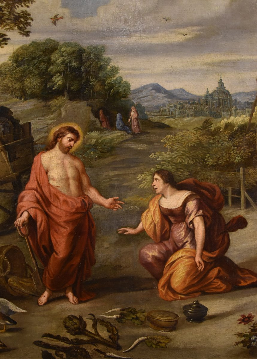 Noli me tangere, Jan Brueghel il Giovane (Anversa 1601–1678) bottega di-photo-2
