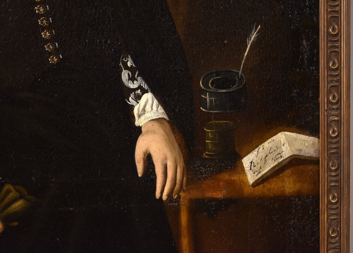Ritratto a figura intera di Giacomo Pesenti, Carlo Ceresa (Bergamo 1609 – 1697) attribuibile-photo-6