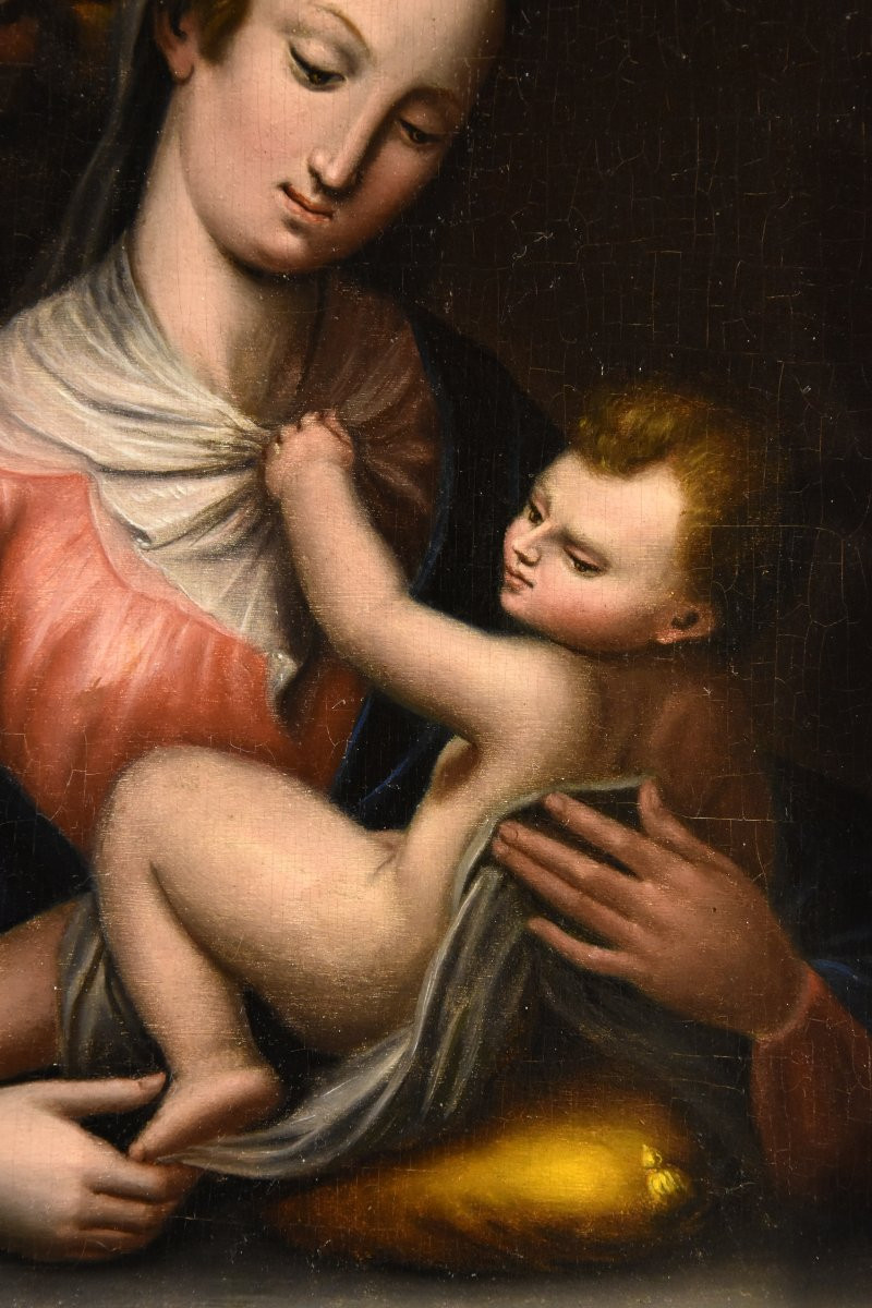 La Sainte Famille  École toscane XVIIe-XVIIIe siècle-photo-4