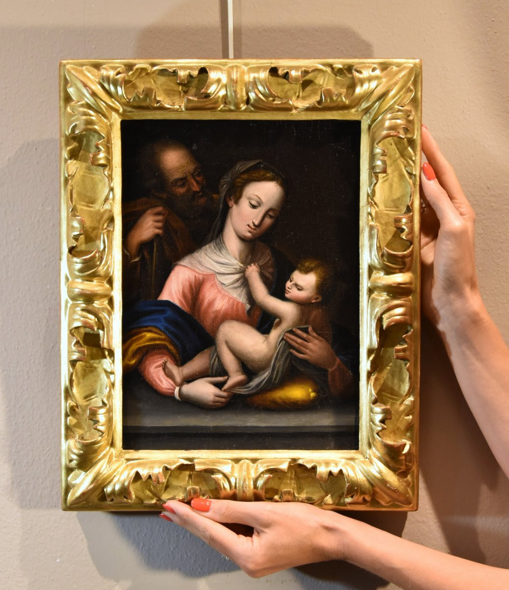 La Sainte Famille  École toscane XVIIe-XVIIIe siècle-photo-1