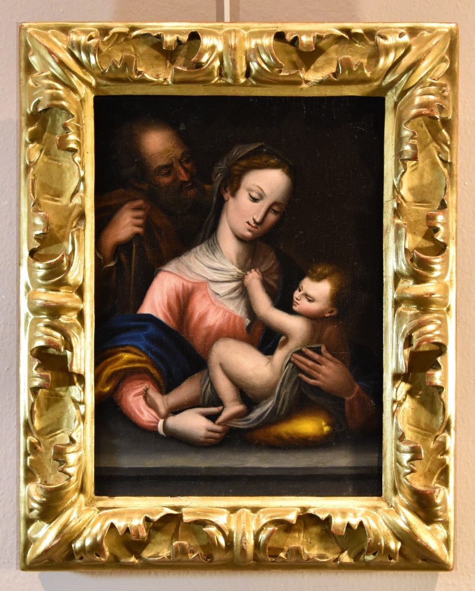 La Sainte Famille  École toscane XVIIe-XVIIIe siècle