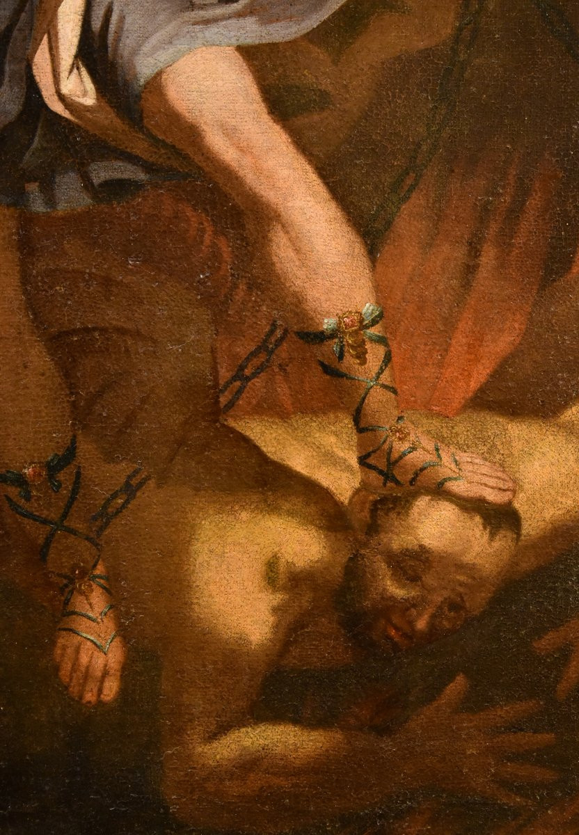 San Michele Arcangelo, Guido Reni (1575 - 1642) cerchia di-photo-5