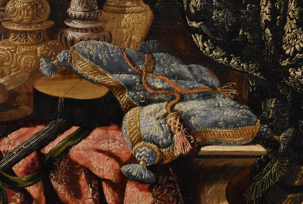 Antonio Tibaldi (Roma, 1633 circa - 1684 circa), Natura morta con oggetti preziosi...-photo-4