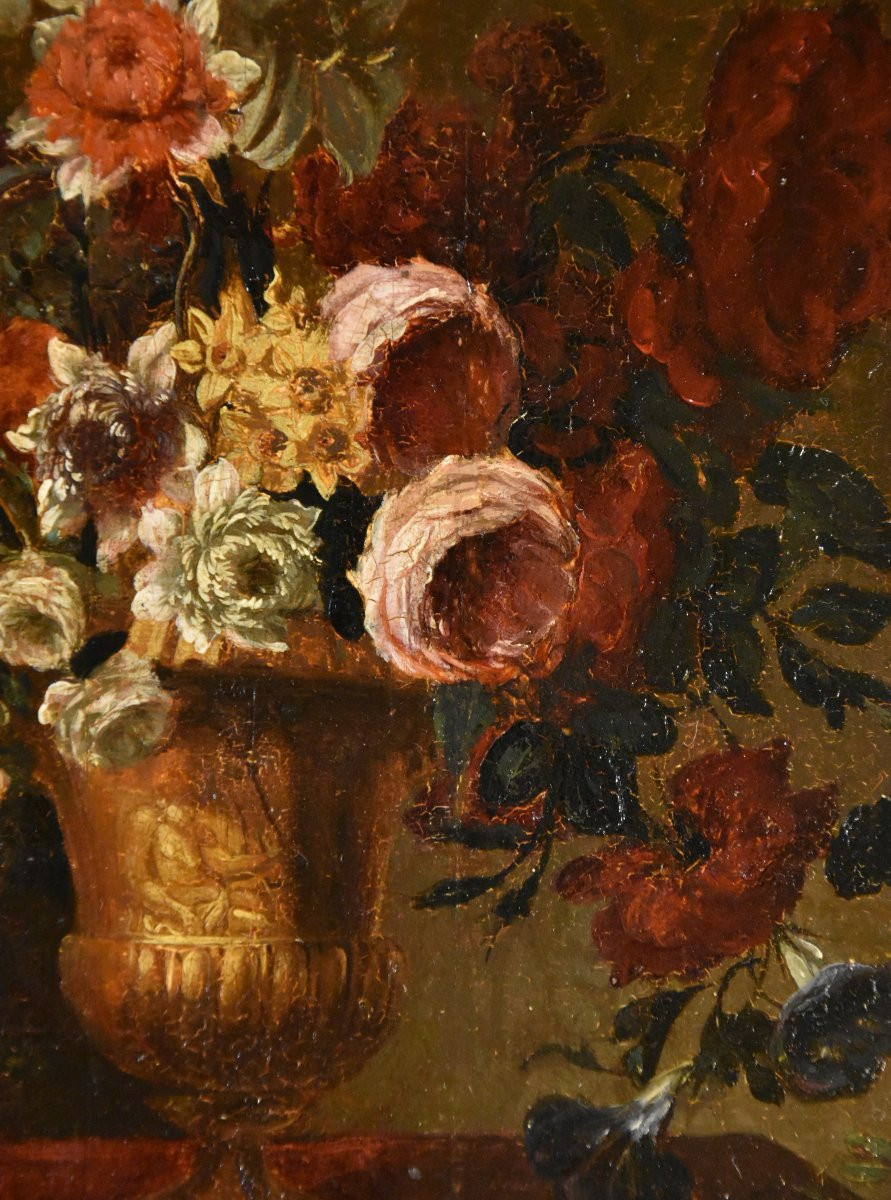 Natura morta di fiori, Scuola fiamminga del XVII secolo-photo-4