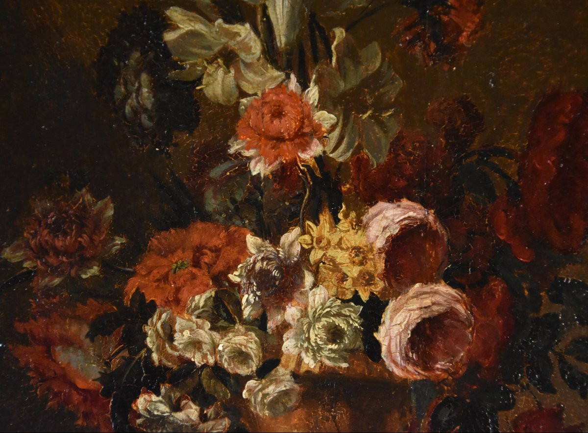 Natura morta di fiori, Scuola fiamminga del XVII secolo-photo-3