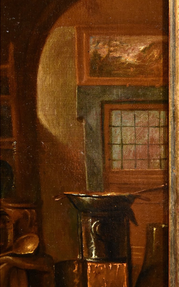 Il farmacista, Giovanni Domenico Valentino (Roma 1630 - Imola 1708) monogrammato-photo-4